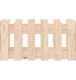 VidaXL Plantenbak met hekontwerp 60x30x30 cm massief grenenhout