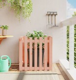 VidaXL Plantenbak met hekontwerp 70x70x70 cm massief douglashout