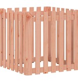 VidaXL Plantenbak met hekontwerp 70x70x70 cm massief douglashout