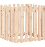 VidaXL Plantenbak met hekontwerp 70x70x70 cm massief grenenhout