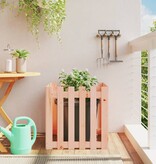 VidaXL Plantenbak met hekontwerp 60x60x60 cm massief douglashout