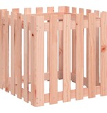VidaXL Plantenbak met hekontwerp 60x60x60 cm massief douglashout