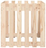 VidaXL Plantenbak met hekontwerp 60x60x60 cm massief grenenhout