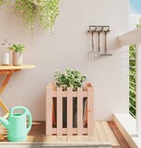 VidaXL Plantenbak met hekontwerp 50x50x50 cm massief douglashout