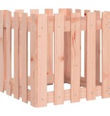 VidaXL Plantenbak met hekontwerp 50x50x50 cm massief douglashout