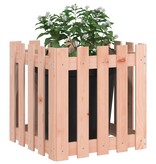 VidaXL Plantenbak met hekontwerp 50x50x50 cm massief douglashout