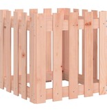 VidaXL Plantenbak met hekontwerp 50x50x50 cm massief douglashout