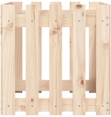 VidaXL Plantenbak met hekontwerp 50x50x50 cm massief grenenhout