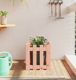 VidaXL Plantenbak met hekontwerp 40x40x40 cm massief douglashout