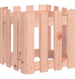 VidaXL Plantenbak met hekontwerp 40x40x40 cm massief douglashout