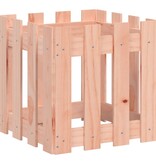 VidaXL Plantenbak met hekontwerp 40x40x40 cm massief douglashout