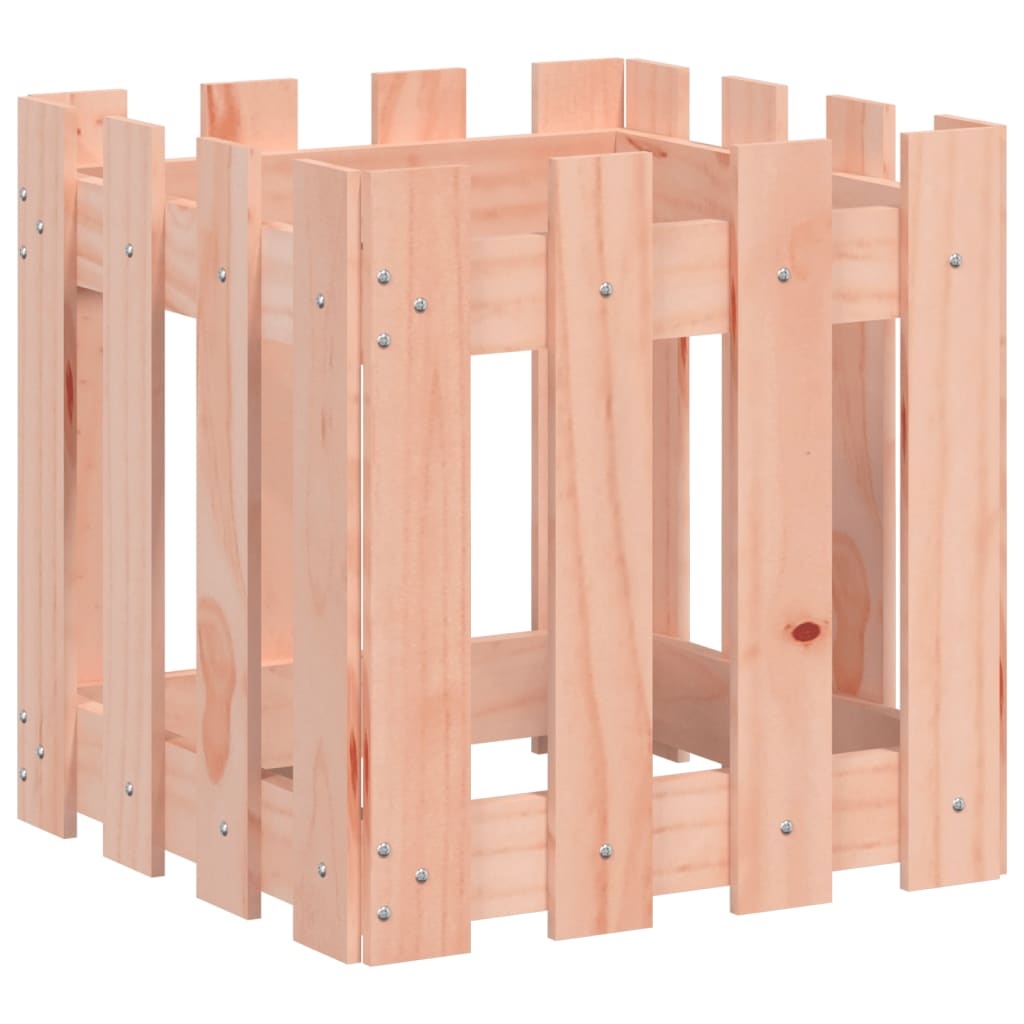 VidaXL Plantenbak met hekontwerp 40x40x40 cm massief douglashout