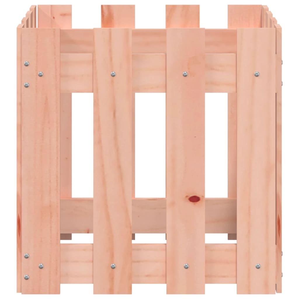 VidaXL Plantenbak met hekontwerp 40x40x40 cm massief douglashout