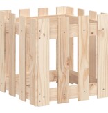 VidaXL Plantenbak met hekontwerp 40x40x40 cm massief grenenhout