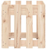 VidaXL Plantenbak met hekontwerp 40x40x40 cm massief grenenhout