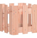 VidaXL Plantenbak met hekontwerp 30x30x30 cm massief dougashout