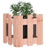 VidaXL Plantenbak met hekontwerp 30x30x30 cm massief dougashout