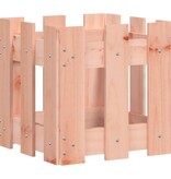 VidaXL Plantenbak met hekontwerp 30x30x30 cm massief dougashout