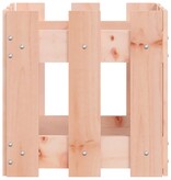 VidaXL Plantenbak met hekontwerp 30x30x30 cm massief dougashout