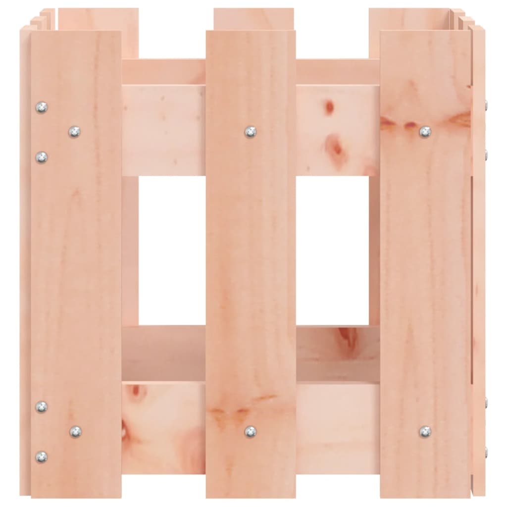 VidaXL Plantenbak met hekontwerp 30x30x30 cm massief dougashout