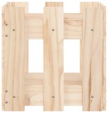 VidaXL Plantenbak met hekontwerp 30x30x30 cm massief grenenhout