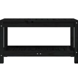 VidaXL Tuinbank 82,5x35x45 cm massief grenenhout zwart