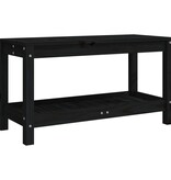 VidaXL Tuinbank 82,5x35x45 cm massief grenenhout zwart