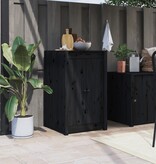VidaXL Kastdeurtjes voor buitenkeuken 50x9x82 cm grenenhout zwart