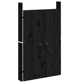 VidaXL Kastdeurtjes voor buitenkeuken 50x9x82 cm grenenhout zwart