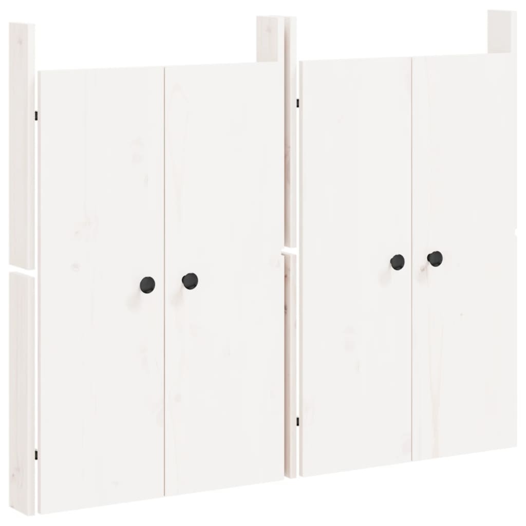 VidaXL Kastdeurtjes voor buitenkeuken 2 st 50x9x82 cm grenenhout wit