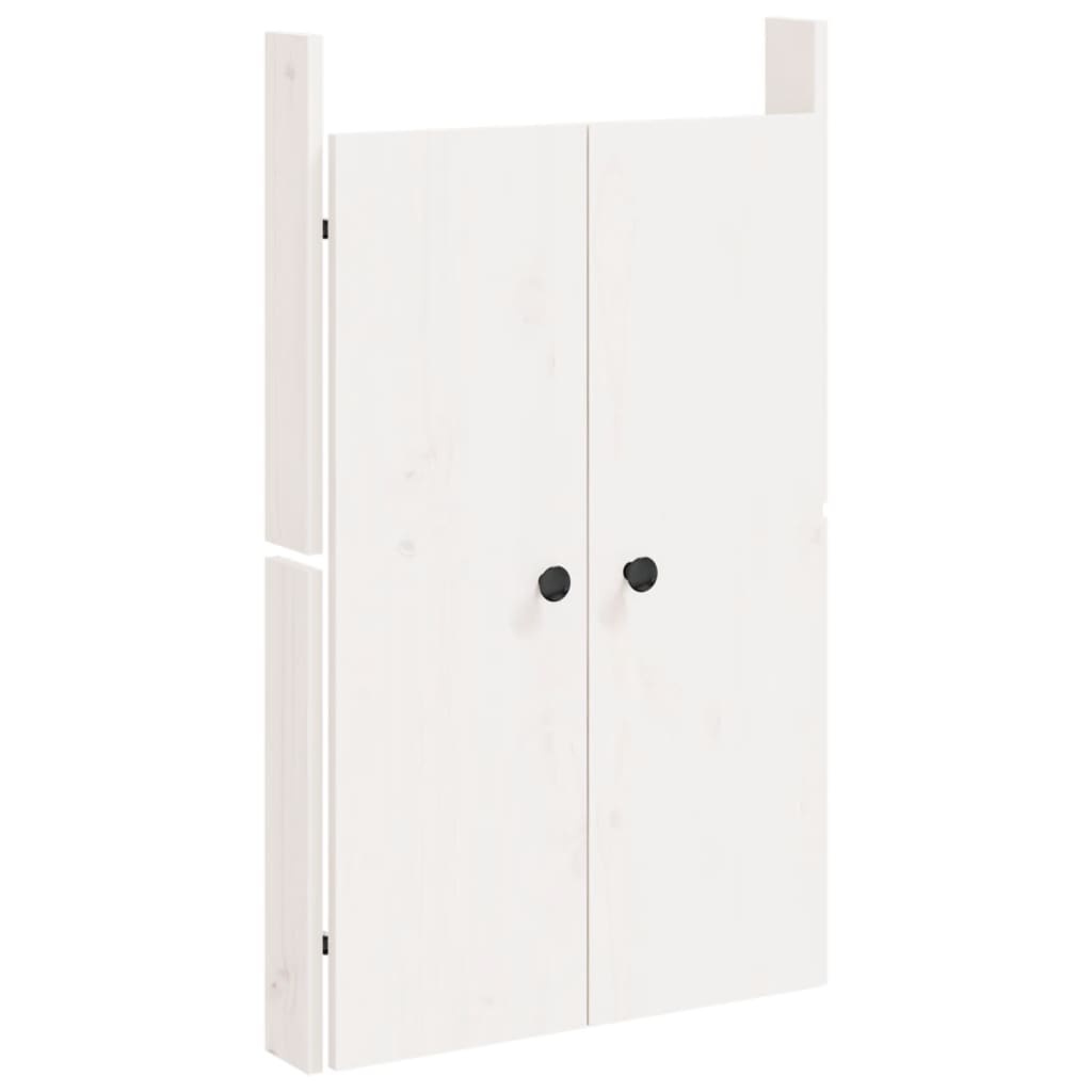 VidaXL Kastdeurtjes voor buitenkeuken 2 st 50x9x82 cm grenenhout wit