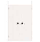 VidaXL Kastdeurtjes voor buitenkeuken 2 st 50x9x82 cm grenenhout wit