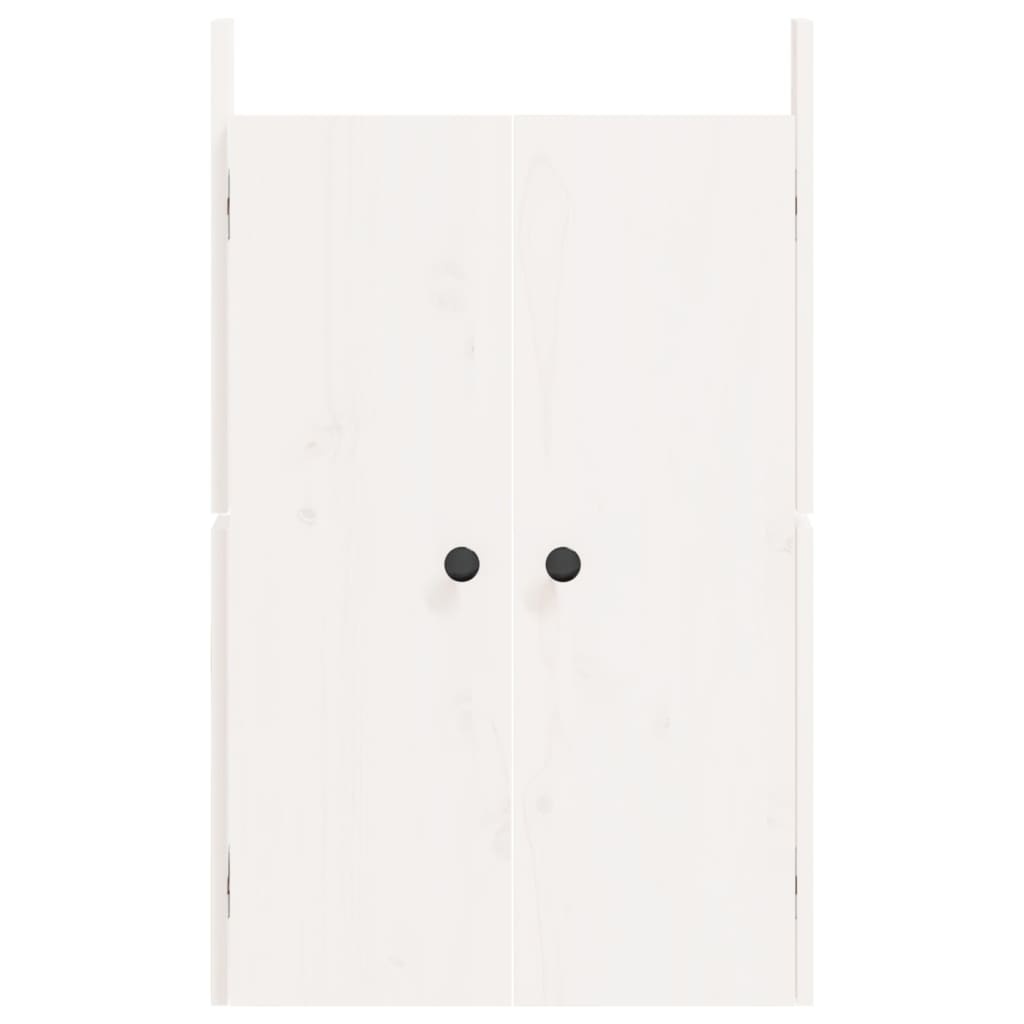 VidaXL Kastdeurtjes voor buitenkeuken 2 st 50x9x82 cm grenenhout wit