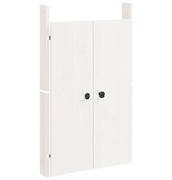 VidaXL Kastdeurtjes voor buitenkeuken 50x9x82 cm grenenhout wit