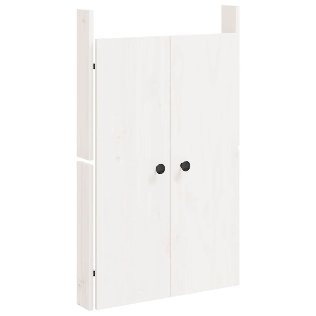 VidaXL Kastdeurtjes voor buitenkeuken 50x9x82 cm grenenhout wit