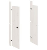 VidaXL Kastdeurtjes voor buitenkeuken 50x9x82 cm grenenhout wit