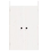 VidaXL Kastdeurtjes voor buitenkeuken 50x9x82 cm grenenhout wit