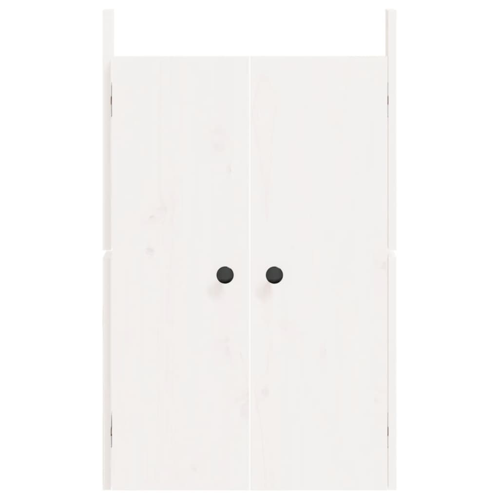 VidaXL Kastdeurtjes voor buitenkeuken 50x9x82 cm grenenhout wit