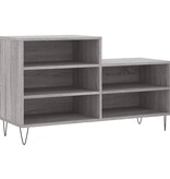 VidaXL Schoenenkast 102x36x60 cm bewerkt hout sonoma grijs