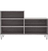 VidaXL Schoenenkast 102x36x60 cm bewerkt hout sonoma grijs