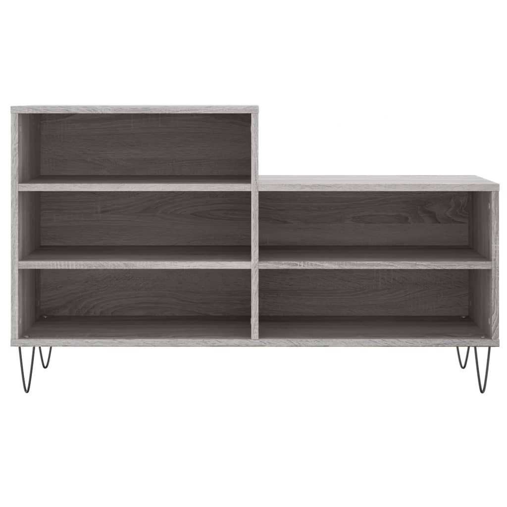VidaXL Schoenenkast 102x36x60 cm bewerkt hout sonoma grijs