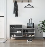 VidaXL Schoenenkast 102x36x60 cm bewerkt hout betongrijs