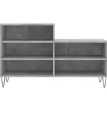 VidaXL Schoenenkast 102x36x60 cm bewerkt hout betongrijs