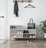 VidaXL Schoenenkast 102x36x60 cm bewerkt hout hoogglans wit