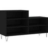 VidaXL Schoenenkast 102x36x60 cm bewerkt hout zwart