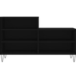 VidaXL Schoenenkast 102x36x60 cm bewerkt hout zwart