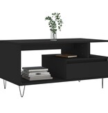 VidaXL Salontafel 90x49x45 cm bewerkt hout zwart