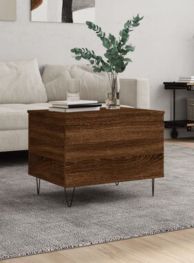 VidaXL Salontafel 60x44,5x45 cm bewerkt hout bruin eikenkleur