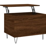 VidaXL Salontafel 60x44,5x45 cm bewerkt hout bruin eikenkleur