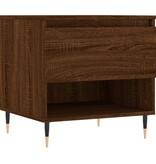 VidaXL Salontafels 2 st 50x46x50 cm bewerkt hout bruin eikenkleur